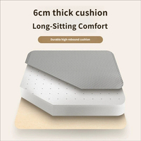 Chaise pliante avec accoudoirs, confortable pour les longues périodes assises, dossier pour la maison, balcon, bureau, dortoir, ordinateur, portable, minimaliste