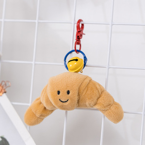 Cuscino di pane personalizzato panetteria <span class=keywords><strong>serie</strong></span> Croissant Toast francese farcito <span class=keywords><strong>divertente</strong></span> morbido cibo peluche portachiavi giocattolo per i regali dei bambini - Product Image 6