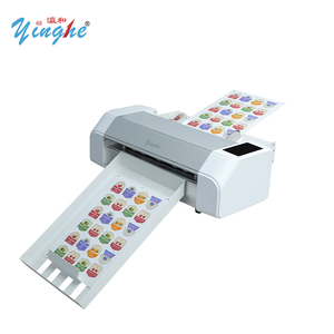 YINGHE 330mm Auto-Feeding Label <b>Cutter</b> Automatic Desktop Splitting Die Cutting Machine CCD Camera Contour Label Cutting Machine - Product Image 1