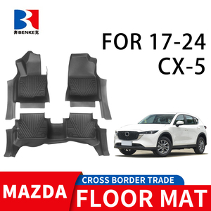 wholesale Factory Custom 5D TPE <b>Rubber</b> Eco-friendly Waterproof Anti Slip 5D Car <b>Floor</b> Mats 3 Pieces for Mazda CX-5 2017-2024 - Product Image 1