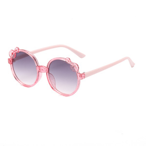 2023 Children Round Transparent <strong>Frame</strong> Sunglass <strong>Baby</strong> Girl Retro UV400 Cute Sunglasses for Kids - Product Image 3