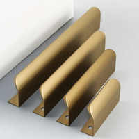 Poignées de tirage en aluminium pour armoires, encastrées, à montage profilé, conformes aux normes architecturales, pour projets en gros, directement du fabricant