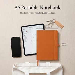 Custom Engraved logo Planner <b>Diary</b> Hardcover School Plan Book Gift Pu Leather Paper Notebooks <b>A5</b> Journal Notebook for Students - Product Image 4