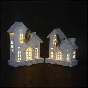 LED-Lit <span class=keywords><strong>Lemax</strong></span> Village House Pequeñas decoraciones de madera para <span class=keywords><strong>Navidad</strong></span> para decoraciones navideñas y manualidades - Product Image 1