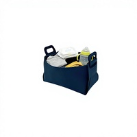 Panier de rangement pliable en feutre non tissé, durable et écologique, moderne, rectangulaire, pour voiture, avec poignée, pour collations et jouets, emballé de qualité