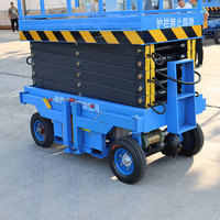 CE-zertifizierte Manuelle Anhänger-Scherenhebebühne mit Elektrohydraulik, 500kg Tragkraft, 6m bis 14m Arbeitshöhe für Höhenarbeiten
