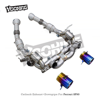 Pipa Knalpot OEM Lengkap untuk Ferrari SF90 Spider/Stradale 3.9T V8 2019-2023 Baja Tahan Karat Catback Valvetronic Muffler