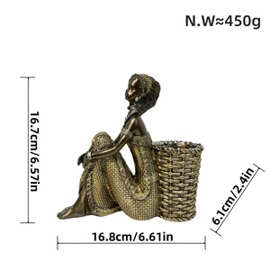 Figurine fille <span class=keywords><strong>africaine</strong></span> personnalisée en résine artisanat cadeau femme <span class=keywords><strong>africaine</strong></span> statue bassin divers design taille dame sculpture <span class=keywords><strong>pas</strong></span> <span class=keywords><strong>cher</strong></span> décor à la maison - Product Image 2