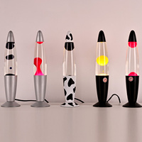 13 pouces vente chaude petite balle en verre fond volcanique créatif Wookroom décor diffus Vintage lampe à lave