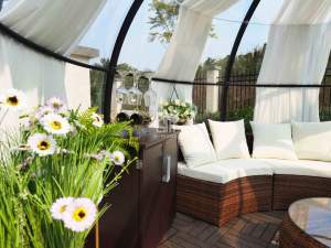 บ้านโดมโพลีคาร์บอเนตกันน้ำและกันเสียงสำหรับชมดาว ขนาด 360 x 251 ซม. ประกอบง่าย ป้องกันฝ้าตามธรรมชาติ - Product Image 5