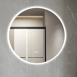 Custom LED di lusso illuminato Smart specchio rotondo rettangolare ovale vetro argento per la decorazione della <span class=keywords><strong>parete</strong></span> del bagno per matrimoni trucco - Product Image 3