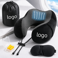 Oreiller de voyage ergonomique en U pour le cou, silencieux, anti-bruit, pour le sommeil cervical, oreillers personnalisés pour les douleurs cervicales