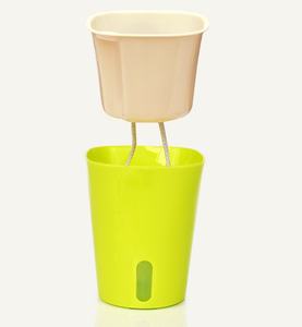 Grands pots <span class=keywords><strong>de</strong></span> fleurs en plastique écologiques pour la décoration <span class=keywords><strong>de</strong></span> jardin, auto-arrosants, pour plantes d'intérieur et d'extérieur - Product Image 2