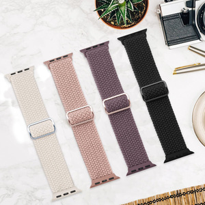 Correa de Nailon Tejido para <span class=keywords><strong>Apple</strong></span> <span class=keywords><strong>Watch</strong></span> S10, 38mm/49mm, Cierre a Presión, Pulsera Moderna - Product Image 3