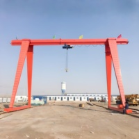 Grúa pórtico eléctrica sobre rieles de 5t, 10t, 25t para exteriores, controlada por PLC, con motor, de bajo ruido y equipo de elevación seguro para entornos abiertos