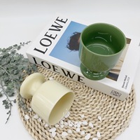 Bol à bougie en céramique de style nordique, irrégulier, blanc mat, avec forme florale, pour encens et diffuseur d'aromathérapie
