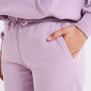 Pantalones de Forro Polar de Pierna Recta con Encaje de Diseño Minimalista para Mujer, con Paneles Laterales Sin Costuras y Detalle Sutil en la Cintura - Product Image 4