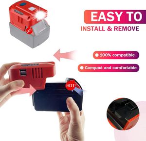 DC 18V à AC 120V Onduleur à onde sinusoïdale modifiée 150W Alimentation portable avec convertisseurs d'inverseurs de lumières LED - Product Image 3