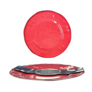 Assiette à fruits en mélamine rouge pimentée DIAM. 22CM - Product Image 1