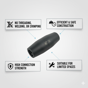 Connettori <span class=keywords><strong>Rapidi</strong></span> per Barre d'Armatura, Sistema di Giunzione per Barre d'Armatura, Accoppiatori One-Touch - Product Image 5