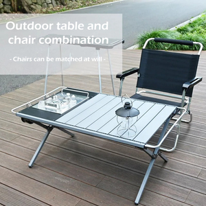 Ultra-light and Compact Beach Picnic Outdoor Folding <b>Table</b> Mini Folding Beach Picnic Roll <b>Table</b> - Product Image 1