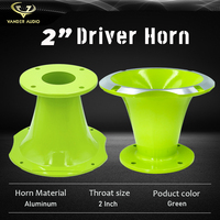 Corne de diffusion verte en aluminium de qualité supérieure de 2 pouces à visser pour haut-parleur à compression