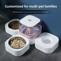 Bol automatique élégant pour animaux de compagnie, sans électricité, pour chat et chien, distributeur d'eau, fontaine à eau en PP