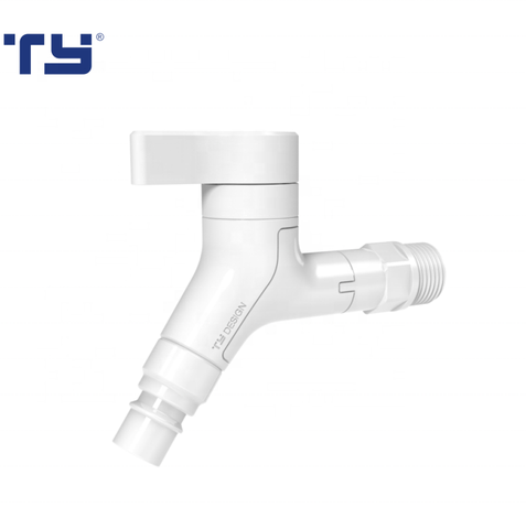 Factory Product Hot Selling Manufacturer High Quality PVC Fittings Water Supply Anti-theft PVC-U Faucet 1/2 Inch