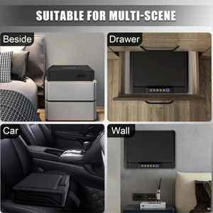 Điện tử kỹ thuật số Khóa vân tay mật khẩu ánh sáng ban đêm đôi Handgun trường hợp cho két - Product Image 6