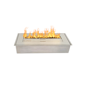 Quemador de chimenea de <span class=keywords><strong>bioetanol</strong></span> interior moderno de 450mm al por mayor inserto de acero decorativo personalizado para hoteles gran oferta - Product Image 3