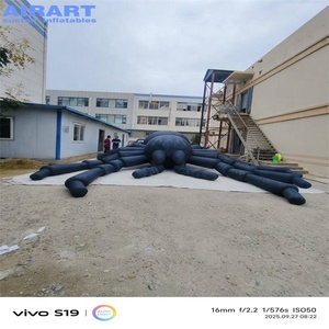 Araña Negra Inflable Gigante para Decoración <span class=keywords><strong>de</strong></span> Halloween en Exteriores, Araña Inflable Gigante para Fachada <span class=keywords><strong>de</strong></span> Edificio o <span class=keywords><strong>Casa</strong></span> Embrujada - Product Image 4