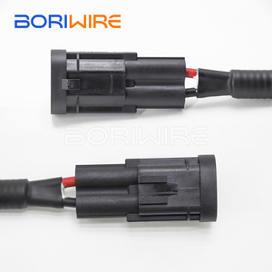 摩托车<span class=keywords><strong>2</strong></span>针母连接器至环形端子1544334-1线束 - Product Image 2