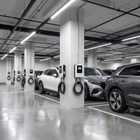 Estación de Carga de Corriente Continua Montada en Pared para Uso Comercial y Doméstico, Supercargador Móvil para Vehículos Eléctricos, Wallbox de Nivel 2, Supercargador Portátil para Vehículos Eléctricos
