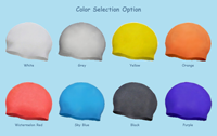 Bonnet de bain en silicone écologique et imperméable avec logo personnalisé pour hommes et femmes, couvre les oreilles, pour cheveux longs/courts, utilisation en plongée