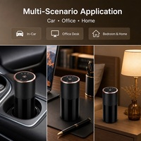 Diffuseur d'arômes intelligent pour voiture, cadre or rose, ultrasonique, nano-brume, grande capacité, réservoir d'huile, 3 modes de parfum pour voiture et maison