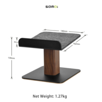 Samdi OEM Personnalisable Noyer Pratique Rangement Supports pour Moniteur de Studio Haut-Parleur de Scène Support de Bureau