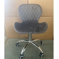 Chaise de bureau pivotante à prix réduit, dossier bas, capacité 200 kg, réglable, style nordique, en cuir, pour la maison et le bureau