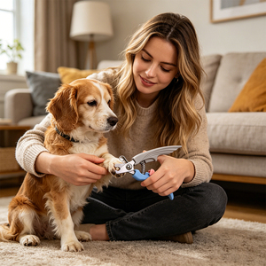 Commercio all'ingrosso della fabbrica prodotti professionali per la cura degli animali domestici portatile in acciaio inox Pet forbici per unghie <span class=keywords><strong>cane</strong></span> e gatto tagliaunghie & Clipper - Product Image 4