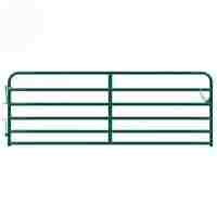 Puerta de Cerca para Granja, Resistente, de Acero Galvanizado, de 10 pies, 12 pies, 20 pies, Ecológica, Impermeable, para Entrada de Rancho, con Bisagras, Venta al por Mayor