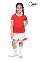 Uniforme Escolar de Primaria al por Mayor de la Mejor Calidad, 100% Algodón, con Logotipo Personalizado, para Niñas, Estilo Vestido de Manga Corta