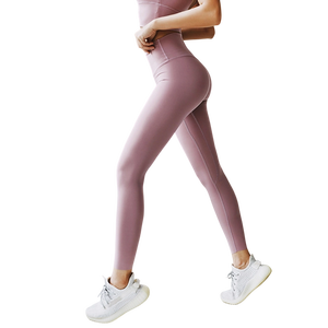 2025 कस्टम कसरत जिम फिटनेस उच्च कमर ठोस टखने की लंबाई वाली सेक्सी टाइट्स स्क्रैच बट लिफ्ट महिलाओं के लिए योग लेगिंग - Product Image 5