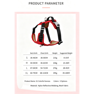 <b>Pet</b> Dog Chest Strap Traction Rope Vest Large Dog Adjustable Chest Strap Reflective Explosion Proof Traction Rope - Product Image 2