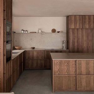 Ensemble d'armoires de cuisine modernes en mélamine de luxe robinet automatique d'armoires à panneau plat personnalisé pour salle à manger usine directe - Product Image 2