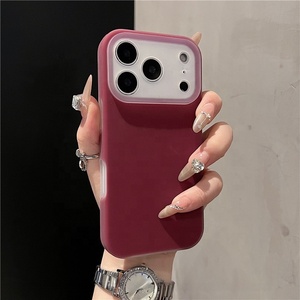 Coque de protection intégrale en silicone liquide TPU effet peau pressée à chaud pour iPhone 17 Air, 16, <span class=keywords><strong>15</strong></span>, 14 Pro Max - Product Image 1
