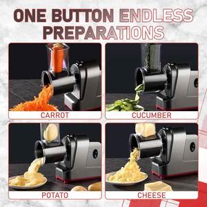Multifunctional Electric Household <b>Vegetable</b> Cutter Cheese Grater Carrot <b>Shredder</b> Potato Slicer Meat Grinders & Slicers - Product Image 2