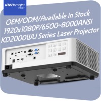 Projecteur DLP laser Tri-RGB pratique VIVIBRIGHT KD2000UC pour les expositions d'art, les installations visuelles, les espaces créatifs immersifs