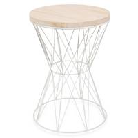 Intérieur décoratif En Métal Fil Café Table D'appoint Avec MDF Pour Meubles de Salon À La Maison
