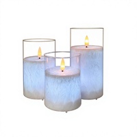 Velas LED Recargables por USB con Control Remoto, Efecto de Llama Realista, Temporizador, Cambio de Color, Luz Ambiental Decorativa para la Noche