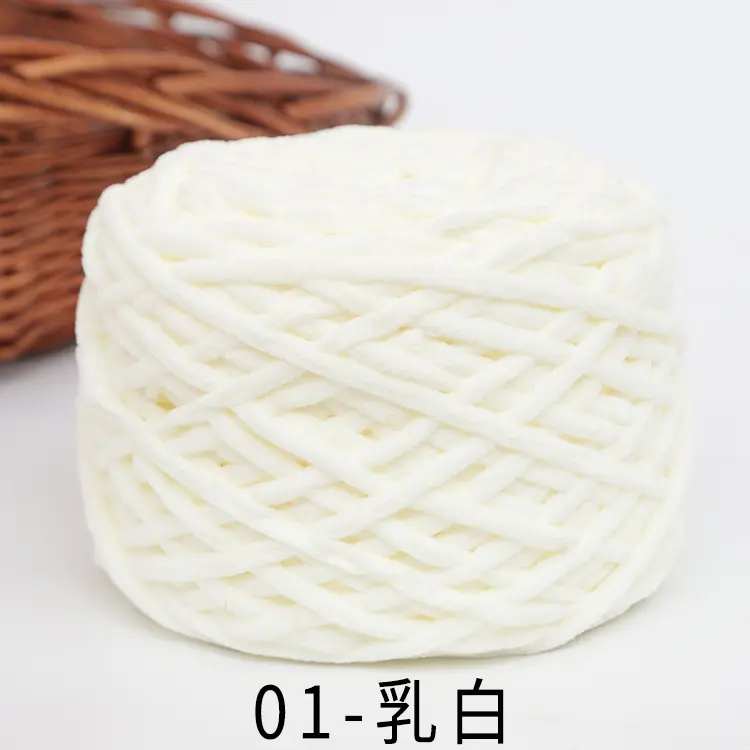 뜨개질과 DIY 셔닐 실 얼음 막대기 털실을 위한 5S 1PLY 손 뜨개질을 하기