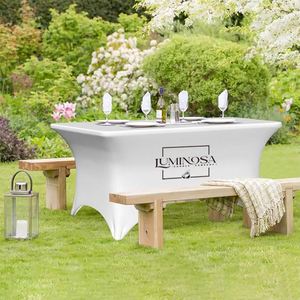 Mantel Rectangular Plegable Personalizado de Poliéster Tejido de 6-8 pies con Marca para Eventos y Exposiciones - Product Image 2